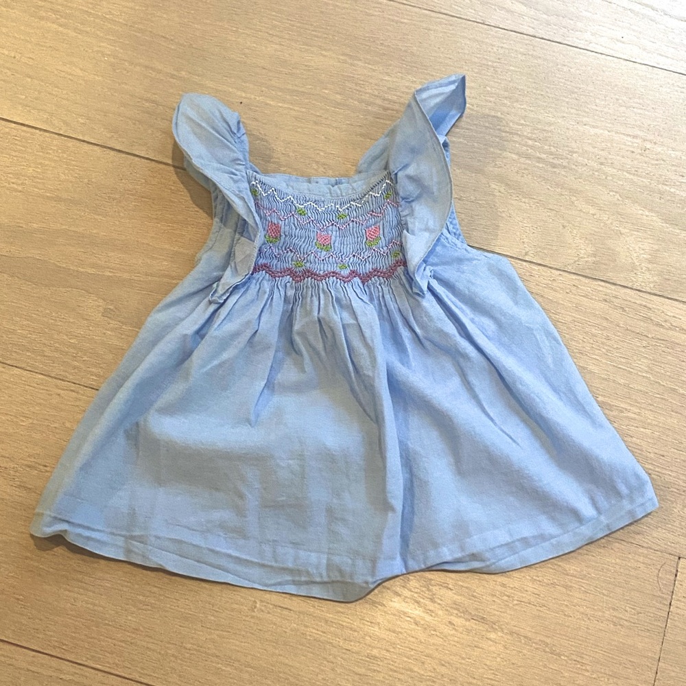 Jacadi Paris Smocked Spring Dress